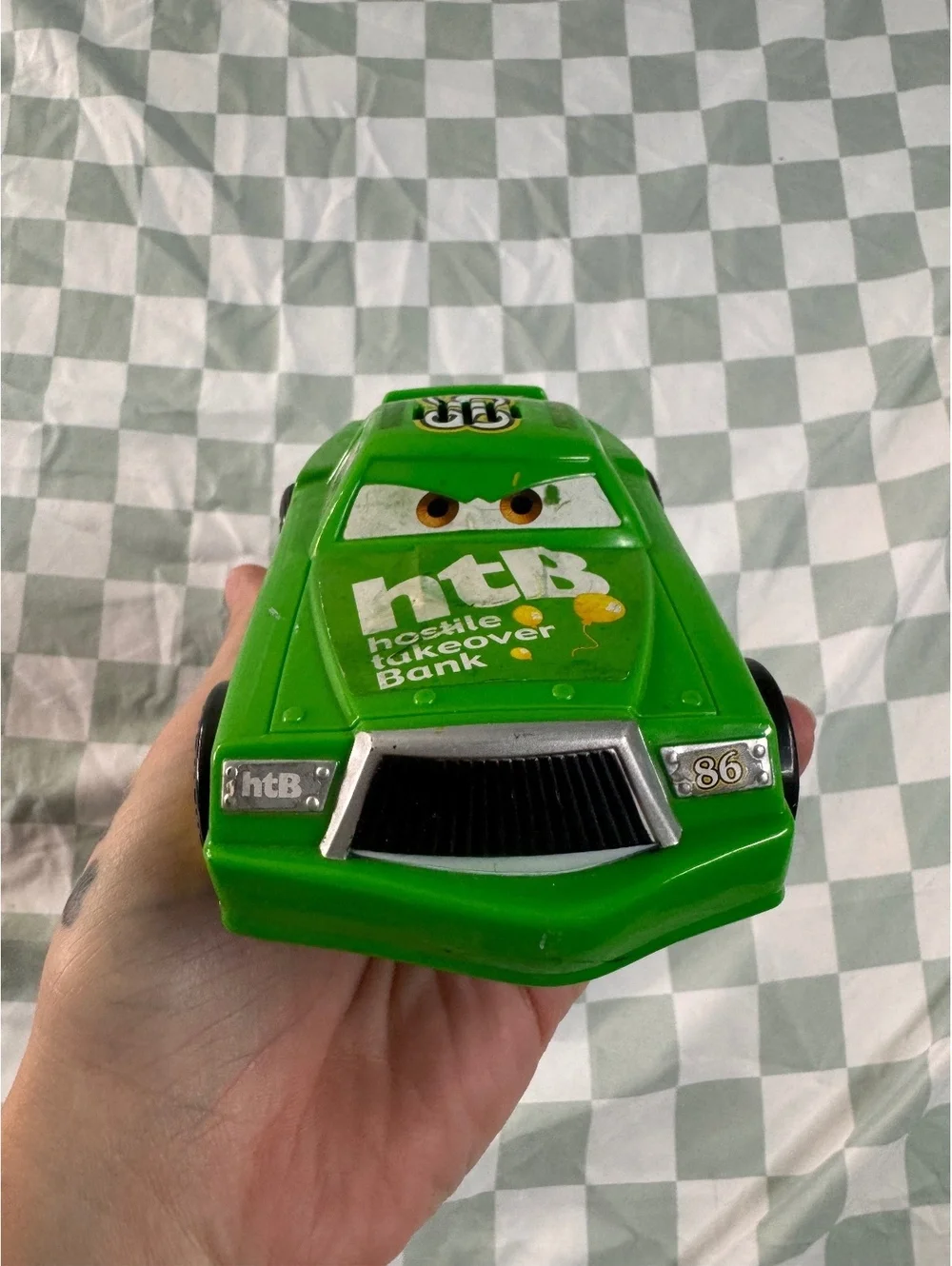 Disney Pixar Cars Chick Hicks Green Talking Car Toy